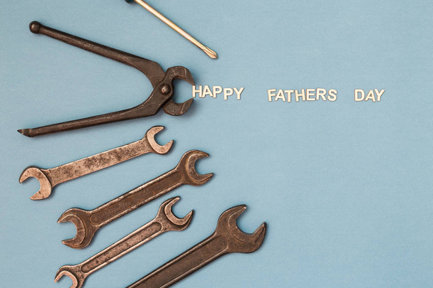Fathers day concept card. - Foto, afbeelding