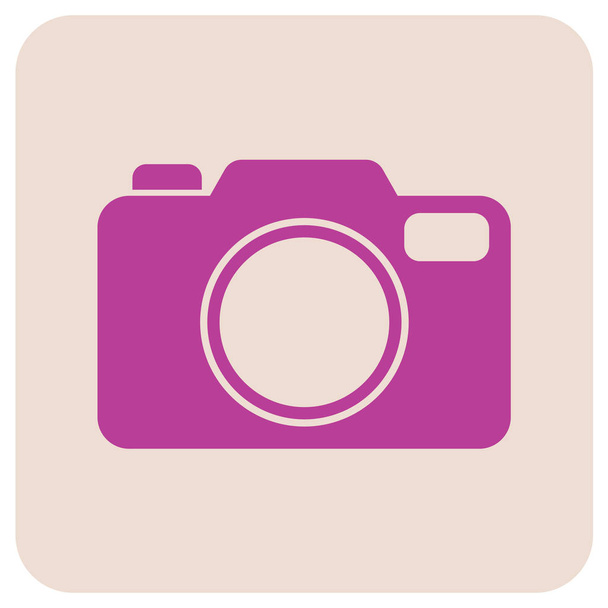 Fotocamera-icoon. Vector Illustratie - Vector, afbeelding
