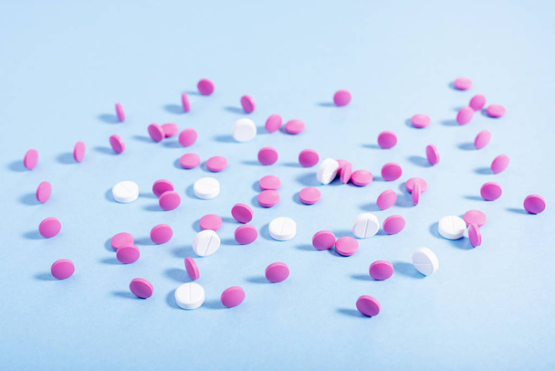 Pink and white pills - Photo, Image