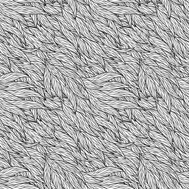 Seamless Wave Pattern for coloring book.  - Vector, Image