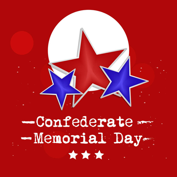 ілюстрації елементів Конфедерації день пам'яті фону - Вектор, зображення