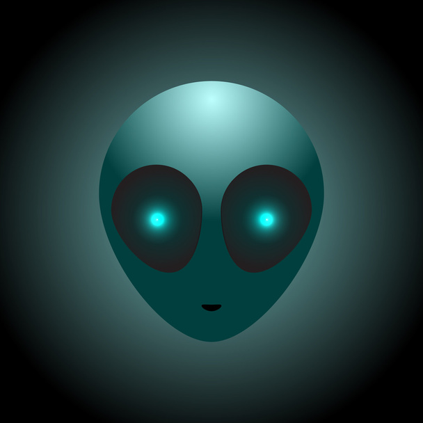 Vector alien head. Vector illustration.  - Vector, Image
