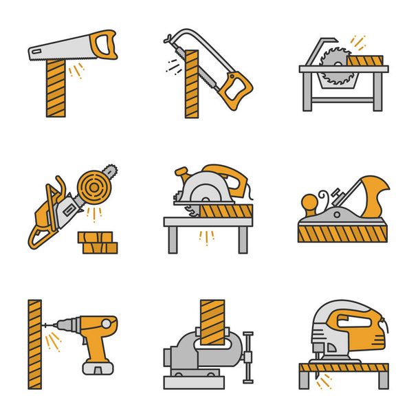 Différents outils de construction icônes ensemble
. - Vecteur, image
