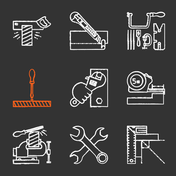 Different construction tools icons set. - Vector, Image