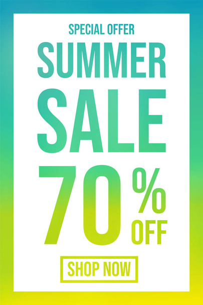 Concept of colourful poster for Summer Sale. Vector. - Wektor, obraz