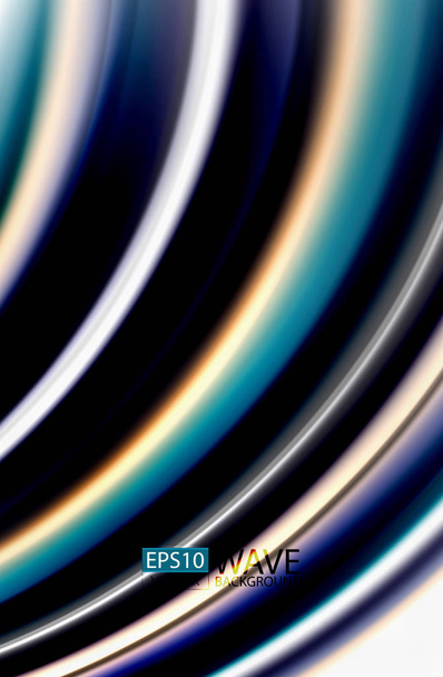 Rainbow color waves, vector blurred abstract background - Vektori, kuva