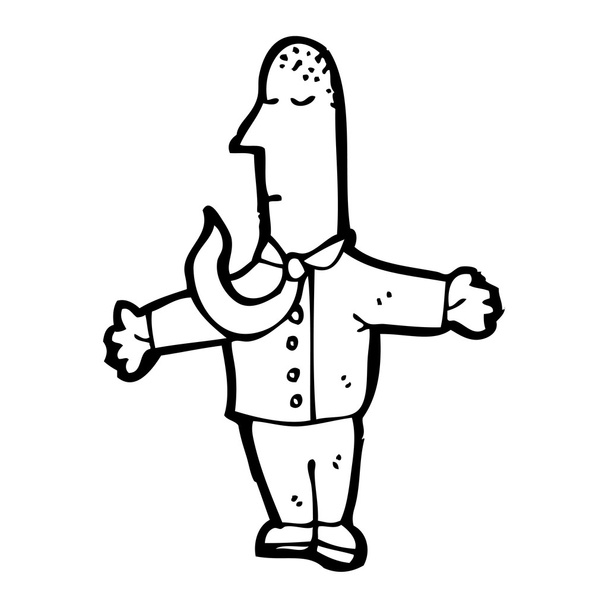 Hombre calvo de dibujos animados
 - Vector, Imagen