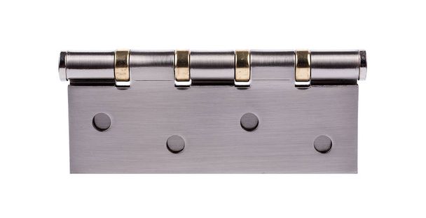 Stainless Steel Door Hinges On white background - Photo, Image