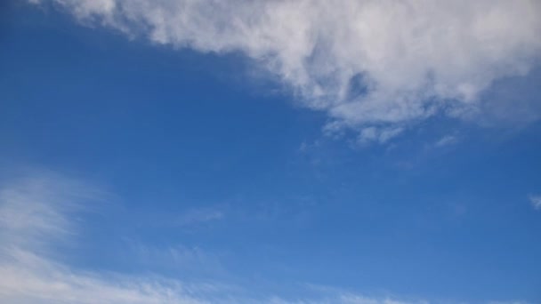 Cumulonimbus στο μπλε του ουρανού με τον άνεμο Time-Lapse. - Πλάνα, βίντεο