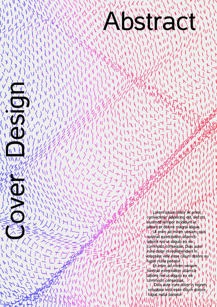 Design de couverture avec lignes abstraites
. - Vecteur, image