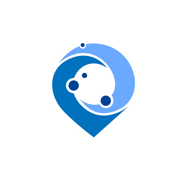 PIN Water Logo ontwerp - Foto, afbeelding