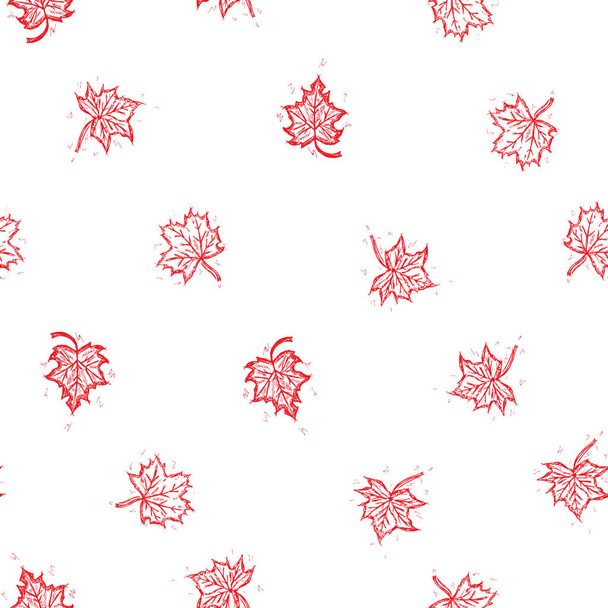 Vector seamless retro pattern, on the autumn theme. Can be used for web page background, pattern fills, wallpaper, surface textures. - Διάνυσμα, εικόνα