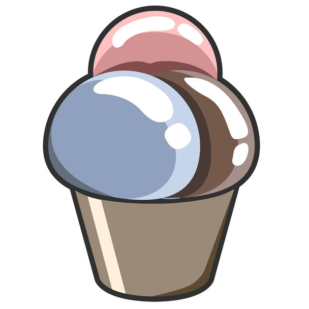 Ice cream icon - Wektor, obraz