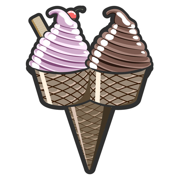 Ice cream icon - Вектор,изображение