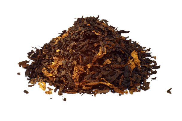 Pile of pipe tobacco isolated on white - Photo, Image