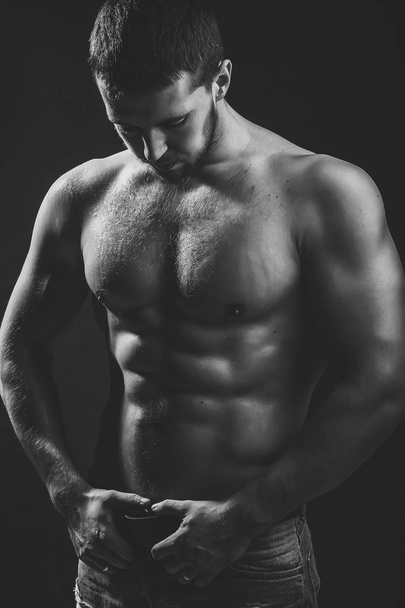 Sexual muscular man - Foto, Imagen