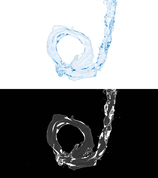 3D анимация синего потока воды
 - Фото, изображение