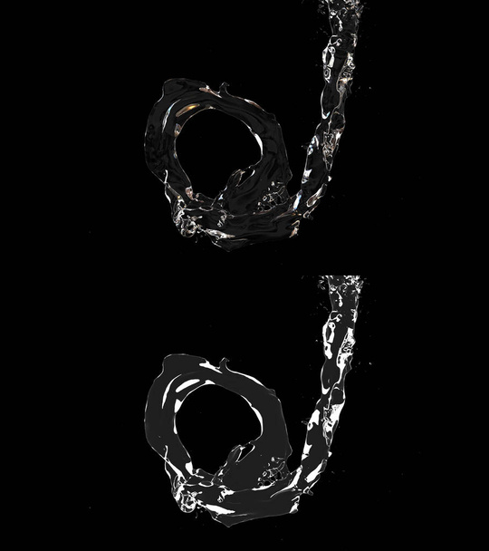 3D obrázek proudění vody - Fotografie, Obrázek