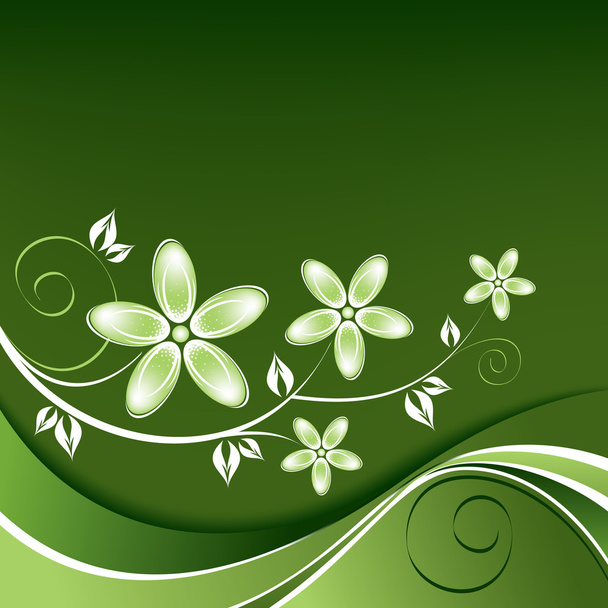 Floral Background. Vector Illustration. - Vetor, Imagem