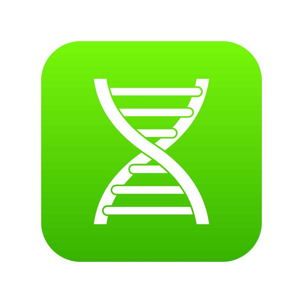 DNA icon digital green - Vektori, kuva