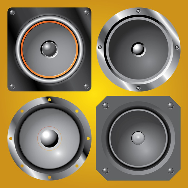 speakers on background - Vector, Image