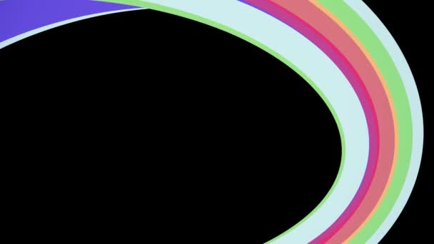 Couleurs douces cadre arc-en-ciel plat courbe bonbons ligne boucle transparente forme abstraite animation fond nouvelle qualité mouvement universel dynamique animé coloré joyeuse vidéo
 - Séquence, vidéo