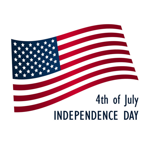 4 juli, de dag van de onafhankelijkheid van de Verenigde Staten vector illustratie - Vector, afbeelding
