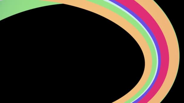 Gökkuşağı kavisli çerçeve şeker hattı sorunsuz döngü soyut şekil animasyon arka plan yeni kalite evrensel hareket dinamik animasyonlu renkli neşeli video görüntüleri yumuşak renkler düz - Video, Çekim
