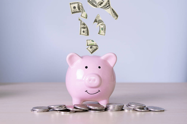 ahorro para contabilidad financiera Joven está ahorrando administrar la inversión de dinero
 - Foto, Imagen