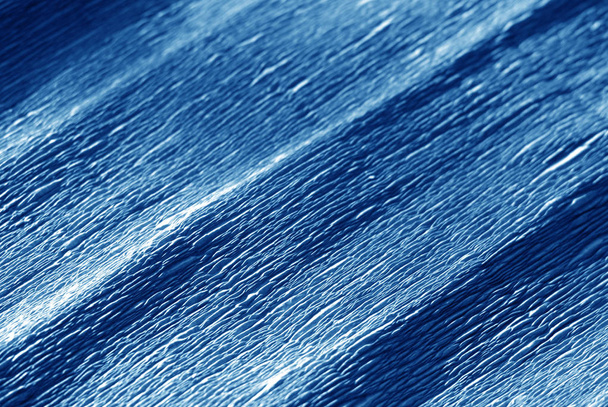 Papel crepe com efeito borrão na cor azul marinho. Fundo abstrato e textura
. - Foto, Imagem