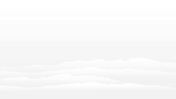 Белый абстрактный фон с силуэтами гор. Светлый фон с бумагой. Зимние обои с природой. Небо
. - Вектор,изображение