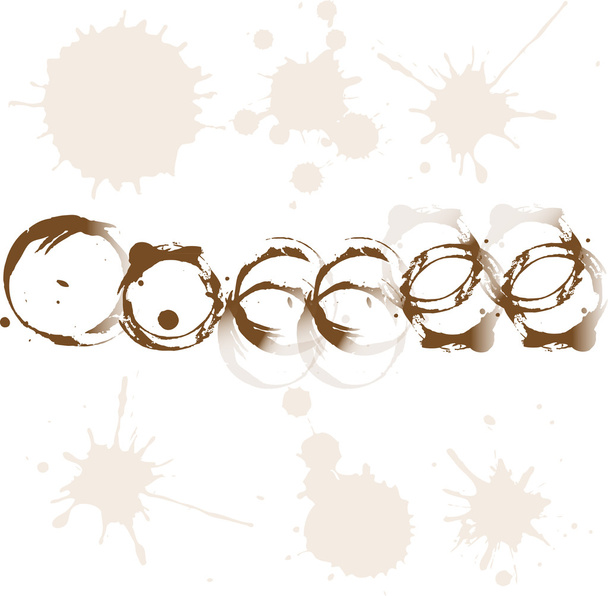 Stains of coffee - Vector, Image