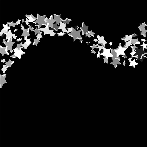 Fallende Konfetti-Sterne - Vektor, Bild