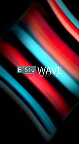 Blur color wave lines abstract background - Vektori, kuva
