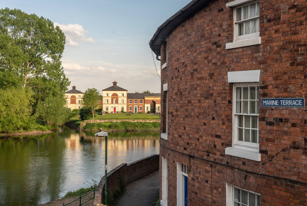 View over the River Severn from English Bridge in Shrewsbury - Photo, Image