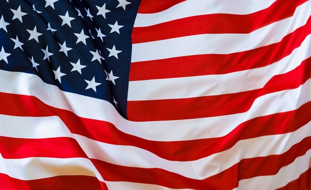 USA flag abstract patriotic american background close up - Photo, Image
