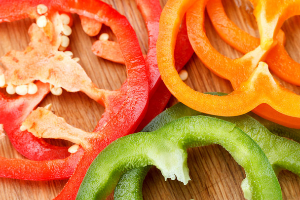 Bell pepper abstract background, healthy colored ingredient - Fotografie, Obrázek