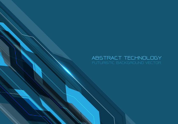 Abstraktní modrá šedá čára futuristické technologie design moderní pozadí vektorové ilustrace. - Vektor, obrázek