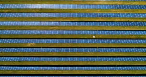 Areal flight over Solar Panels. - Footage, Video