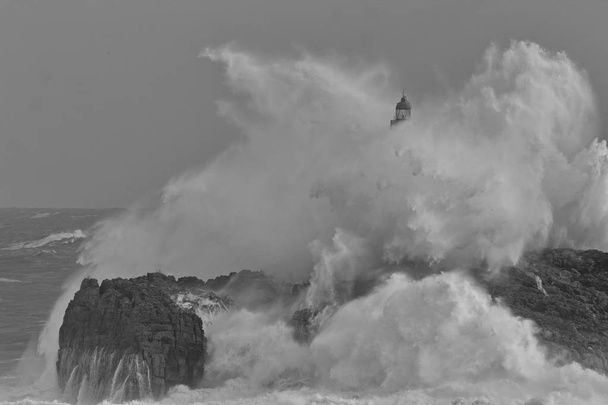 Mouro lighthouse in Santander (Spain). - Photo, Image