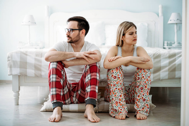 Picture of young couple having relationship problems crisis - Photo, Image