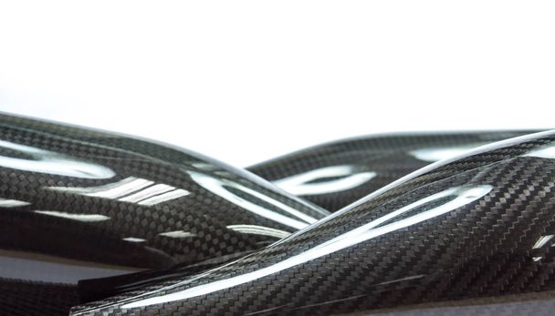 Siyah karbon fiber kompozit ham madde arka plan - Fotoğraf, Görsel