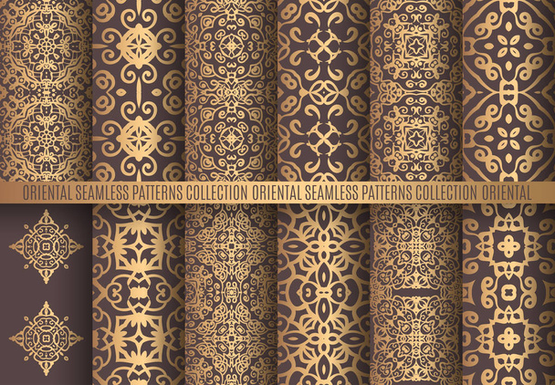 Gouden Arabesque patronen - Vector, afbeelding