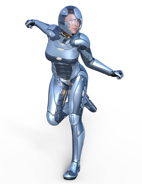 Super woman/3D CG rendering of a super woman. - Foto, imagen
