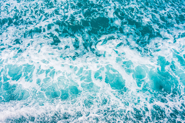 Krásné moře a oceán vody vlny povrchové textury pro pozadí - Fotografie, Obrázek