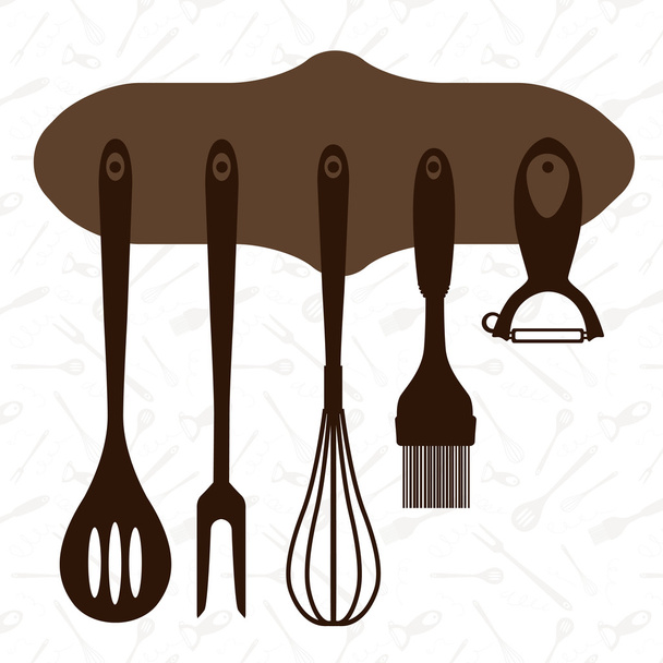 Vector conjunto de herramientas de cocina
 - Vector, Imagen