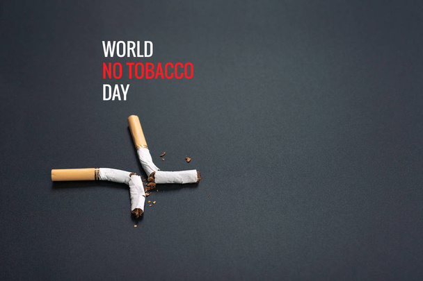 Światowy Dzień Bez Tytoniu. 31 maja Dzień Zakazu Palenia. Zatrucie papierosem - Zdjęcie, obraz