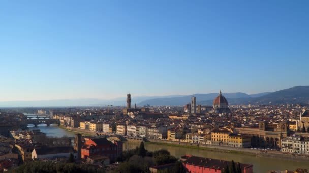 panoramablick auf florenz italien - Filmmaterial, Video