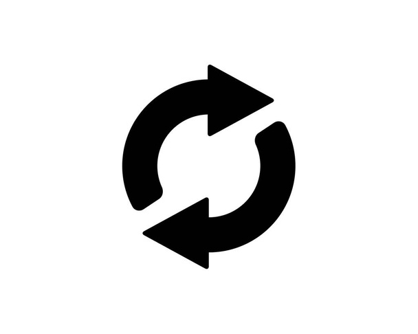 ボタン アイコンのデザイン設定図では、グリフのスタイルのデザイン、ウェブとアプリのために設計されたループを繰り返す - ベクター画像