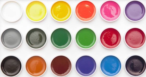 watercolors paint colors pallete  - Photo, Image